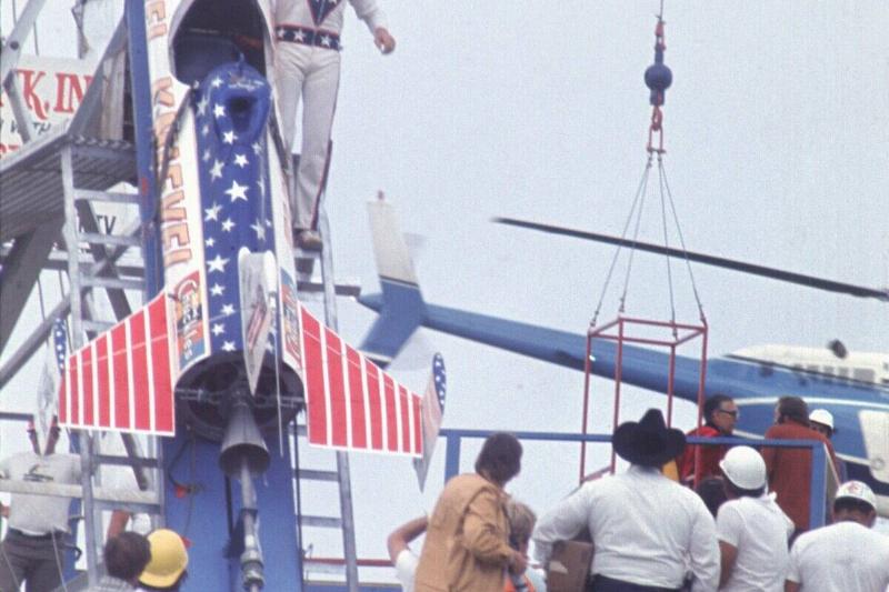 Evel Knievel At Snake River Canyon