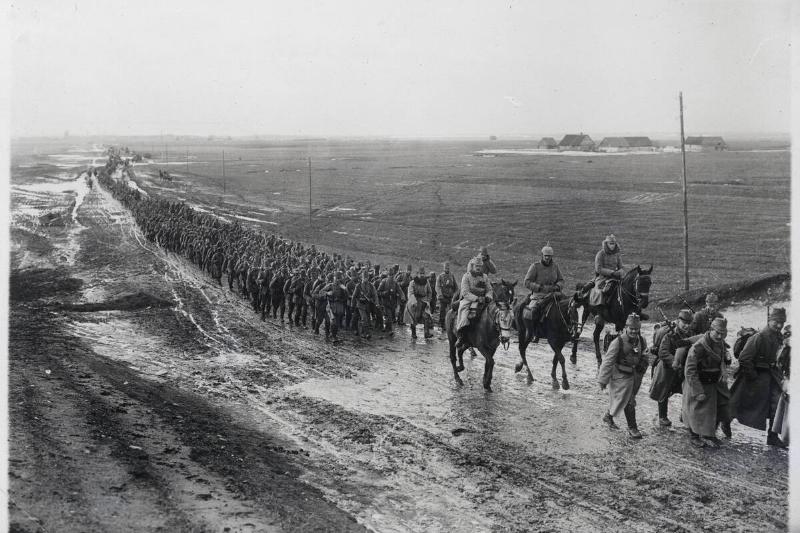 German Rifle Company Marching