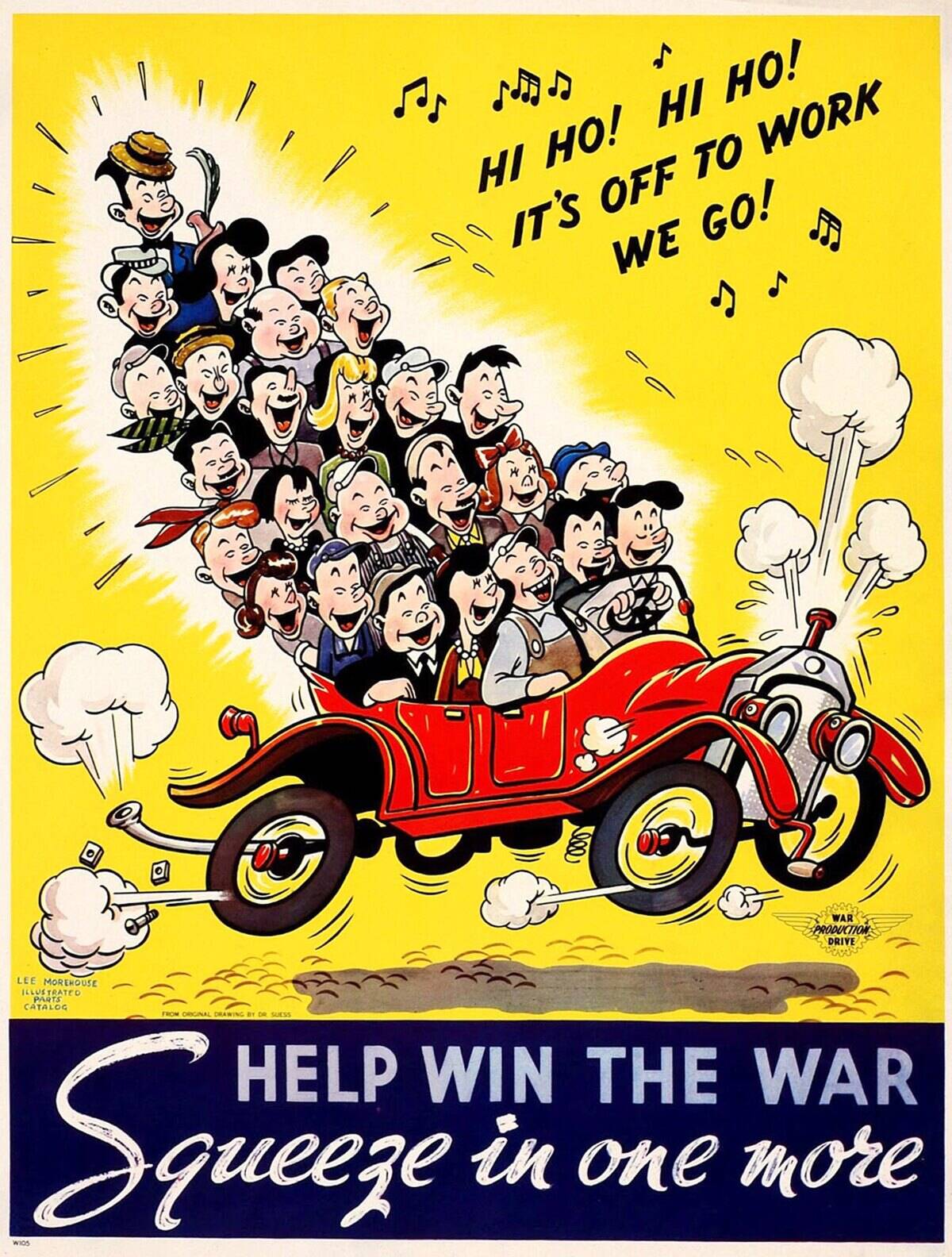 WWII Poster Encourages Carpooling
