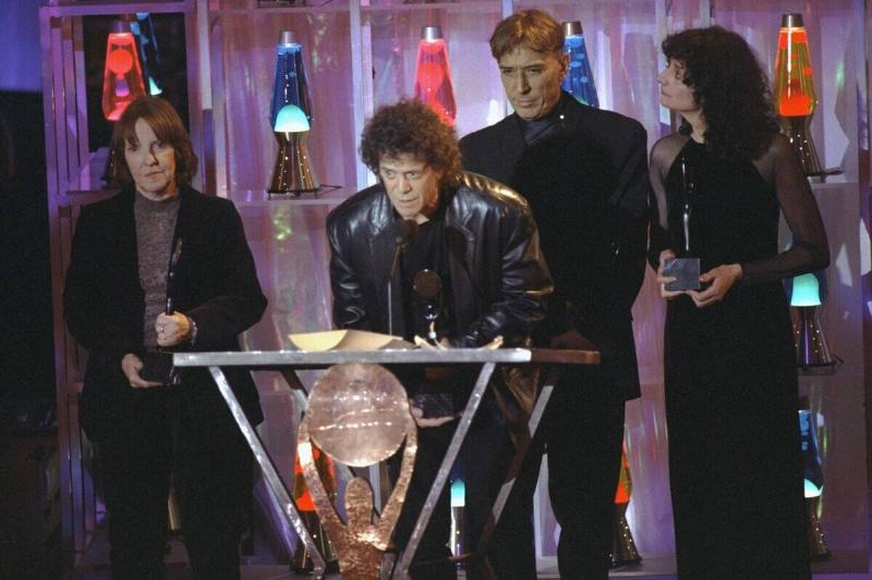 Lou Reed (2nd left) and John Cale of the group Velvet Underg