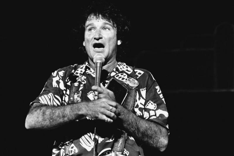 Robin Williams performs at the Universal Amphitheater on July 1, 1979.
Photo: Tony Barnard