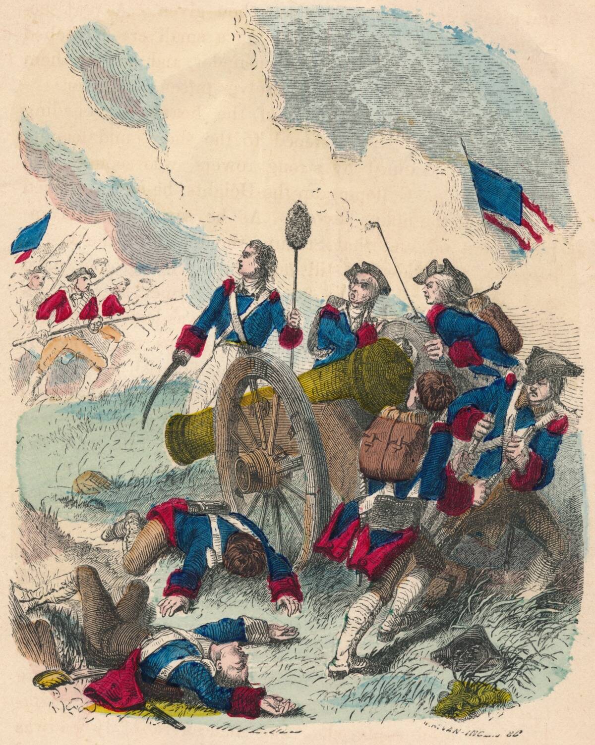 Young Callender Fighting His Gun.