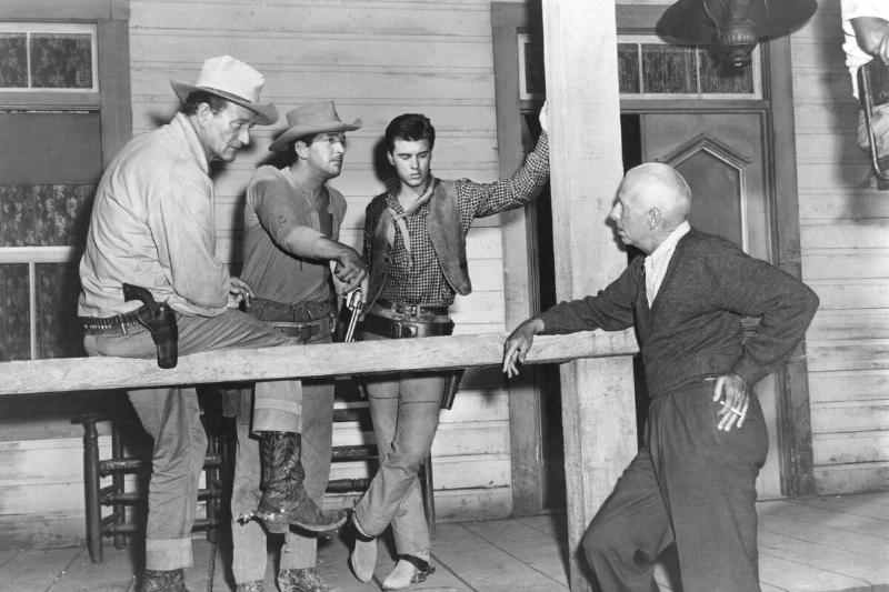 On the set of Rio Bravo