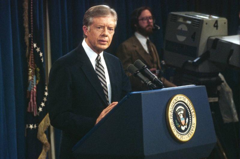 President Carter Speaks During Press Conference