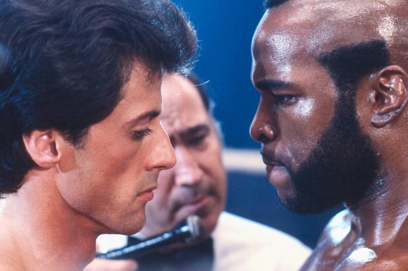 Rocky Balboa takes on Clubber Lang in Rocky III