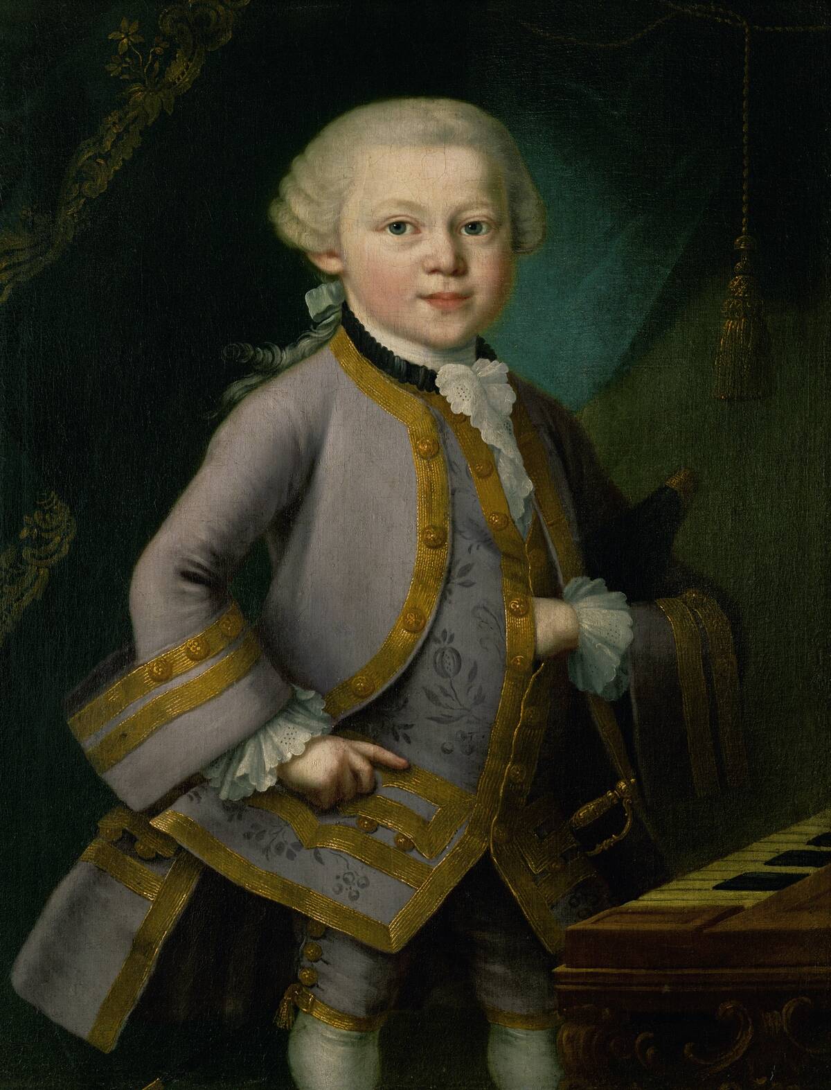 Young Mozart in court-dress