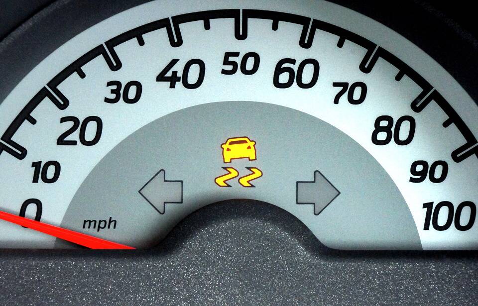 Traction control light.