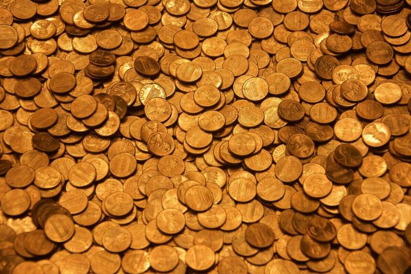 Pile of pennies