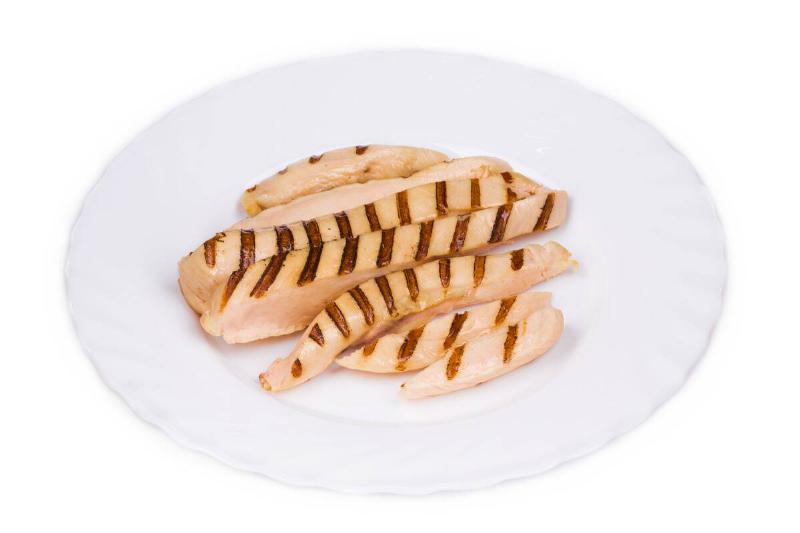 Grilled chicken breast on a plate