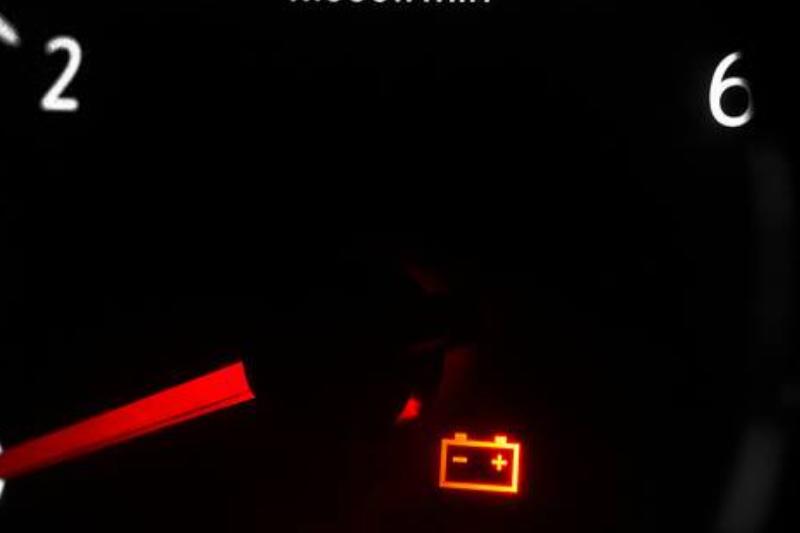 the-car-dashboard-with-a-speedometer-2025-03-12-22-12-55-utc Car battery light.