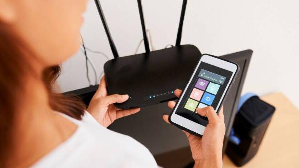 Looking at wifi settings on phone.
