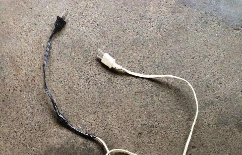 Double-ended extension cord.