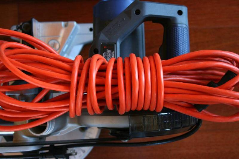 Cords wound in figure-8 style. 