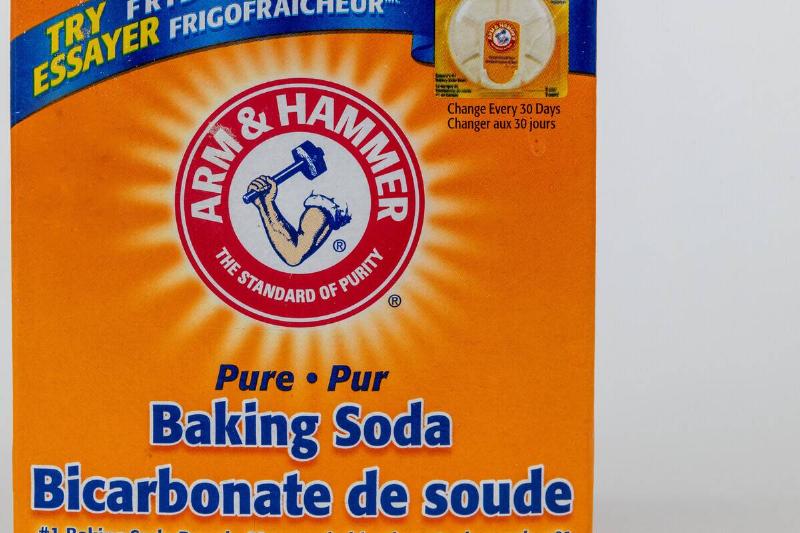 A box of baking soda.
