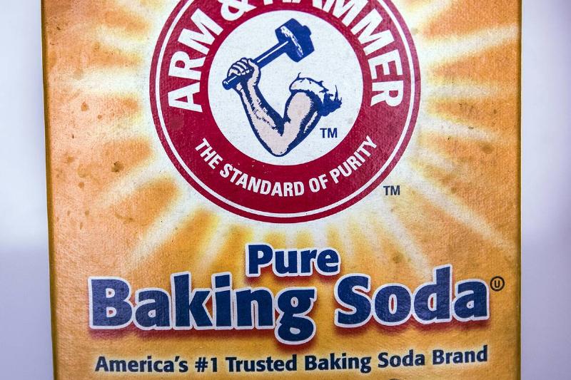 Arm & Hammer baking soda box. 