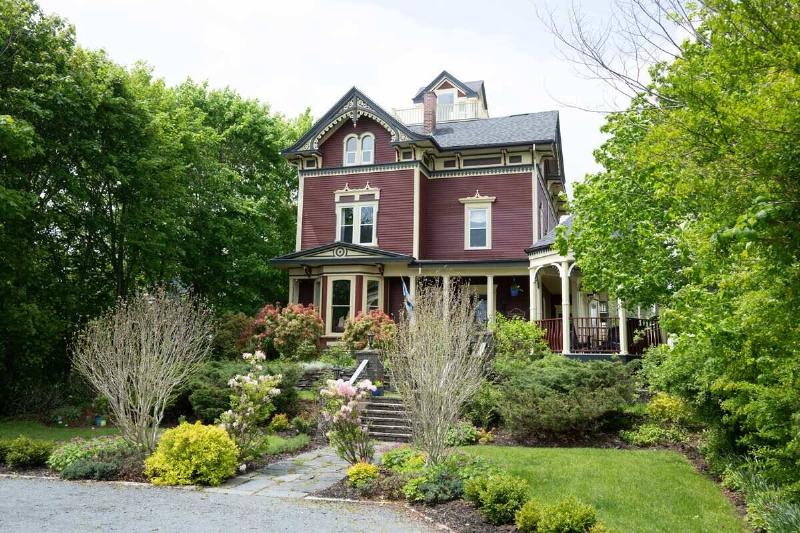 A Victorian-style house.