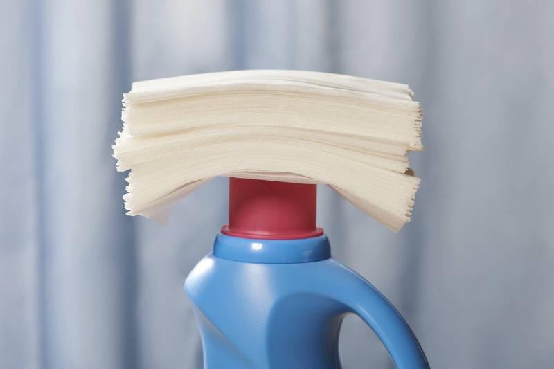 Fabric softener and dryer sheets. 