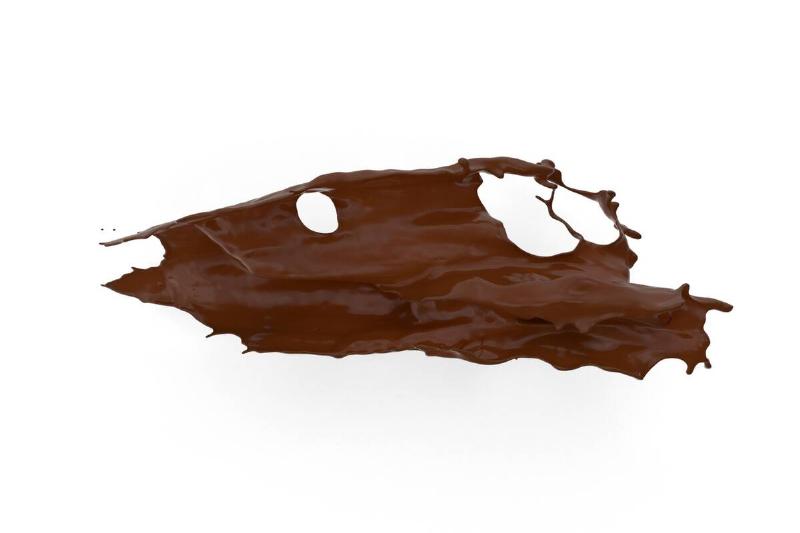 A smear of chocolate. 