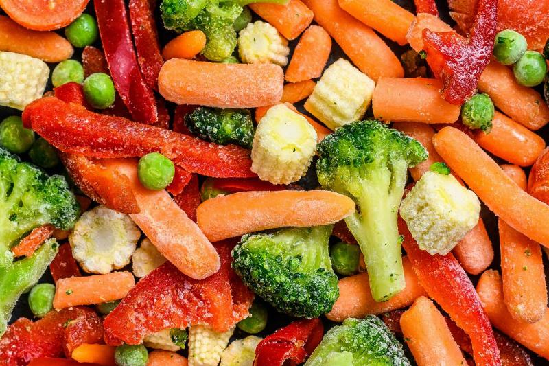 Mix of frozen vegetables