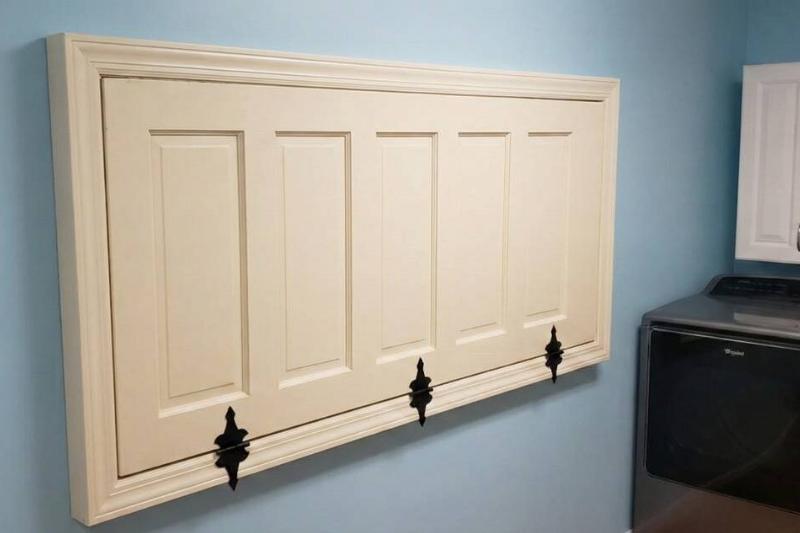 A door mounted on the wall.