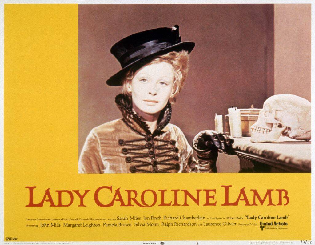 Sarah Miles as Lady Caroline Lamb in 'Lady Caroline Lamb'