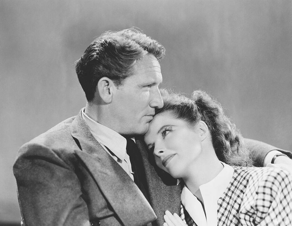 Portrait of Spencer Tracy and Katharine Hepburn