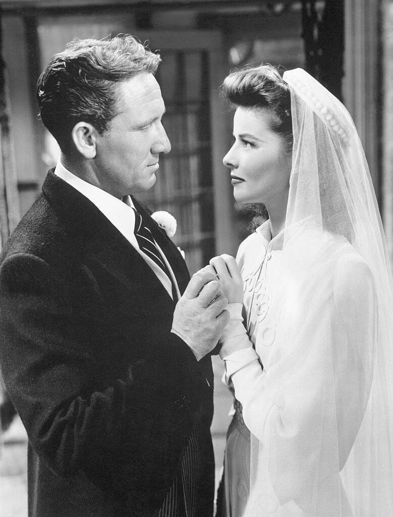 Spencer Tracy and Katharine Hepburn as Sam Craig and Tess Harding in 'Woman of the Year'
