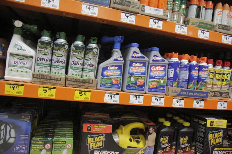 Price tags on Home Depot shelves. 