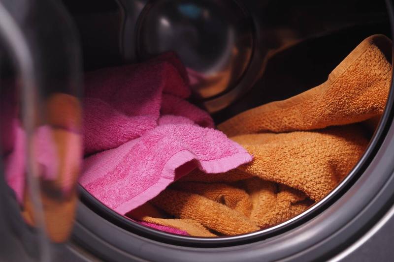 Damp washcloth in dryer. 