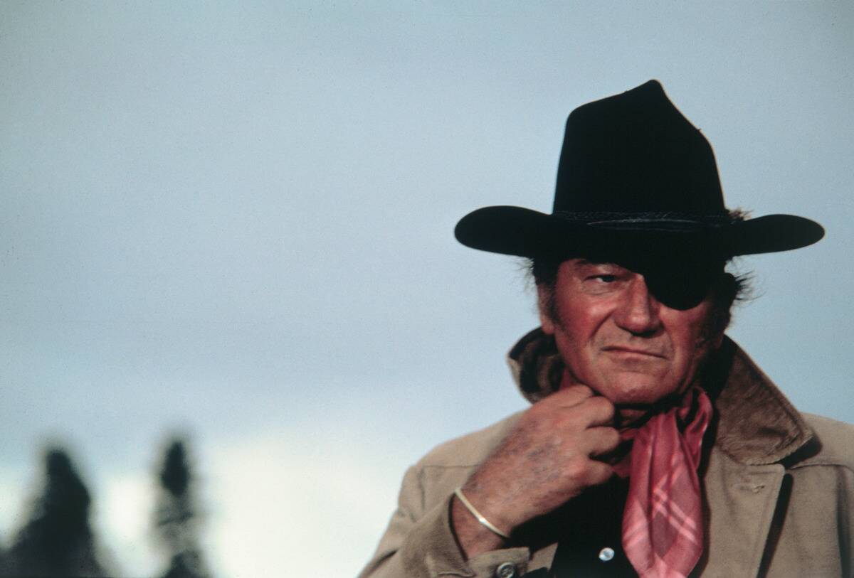 John Wayne as Rooster Cogburn in 'True Grit'