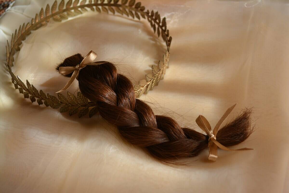 Lock of braided hair