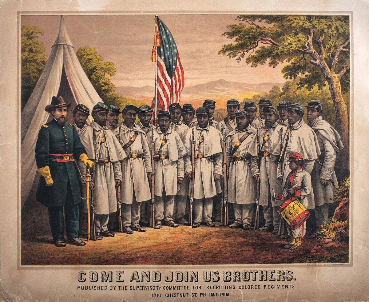 Recruitment poster for the US Colored Troops