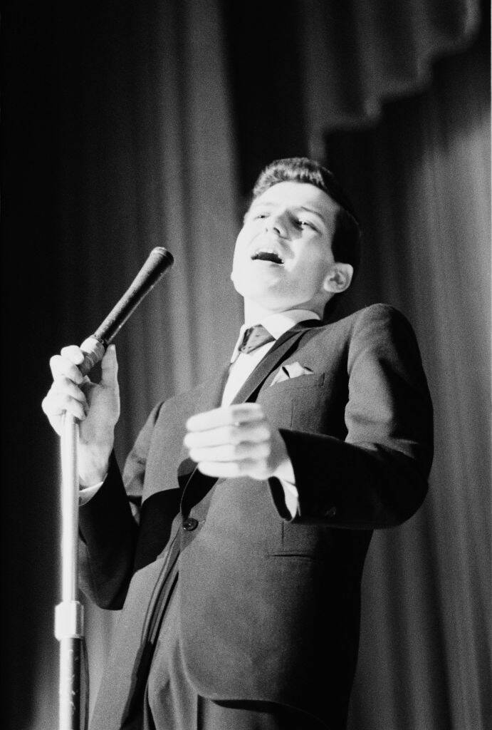 Frank Sinatra, Jr. performing on stage