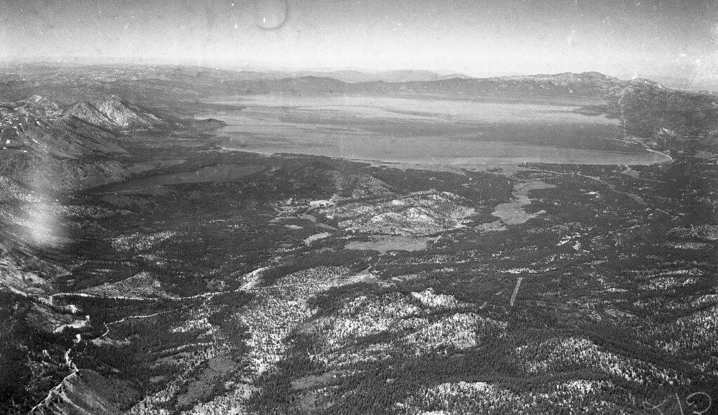 Aerial view of Lake Tahoe