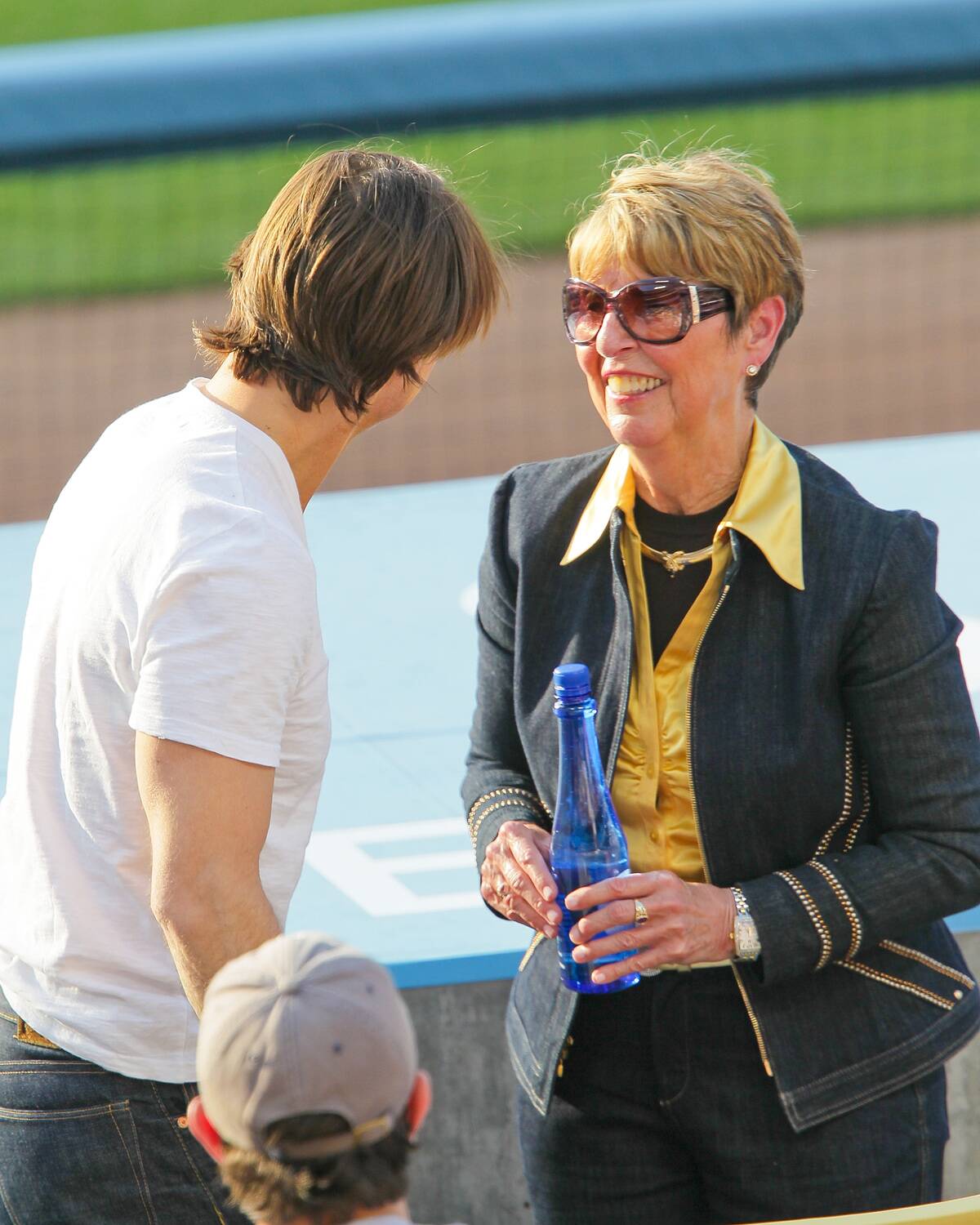 Celebrities At The Dodgers Game