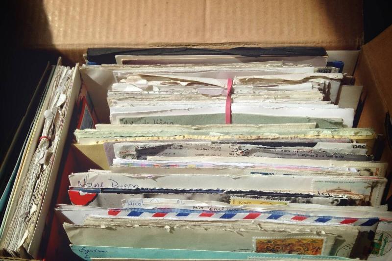 A box of old letters.