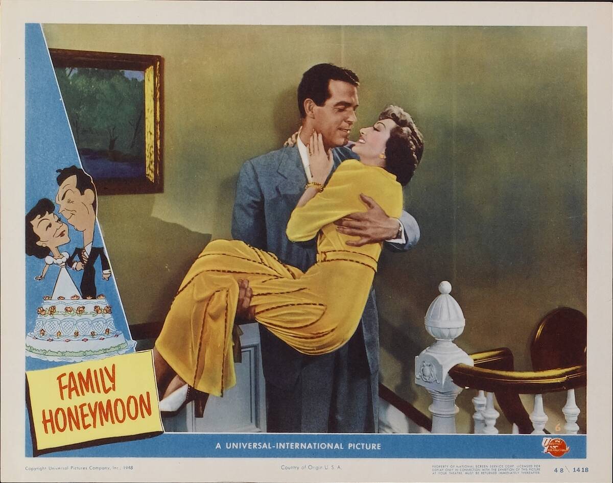 Lobby card for 'Family Honeymoon'