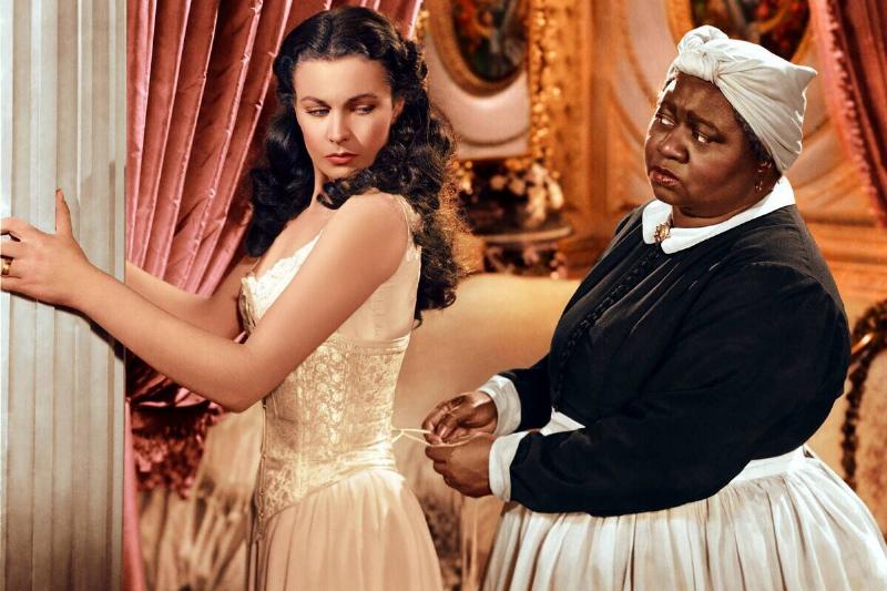 Vivien Leigh and Hattie McDaniel as Scarlett O'Hara and Mammy in 'Gone with the Wind'