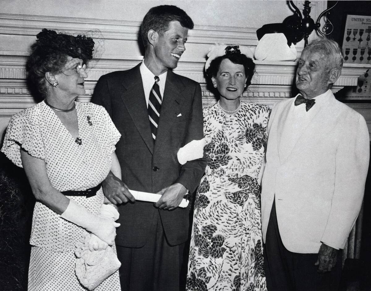 John F. Kennedy With Mother and Grandparents