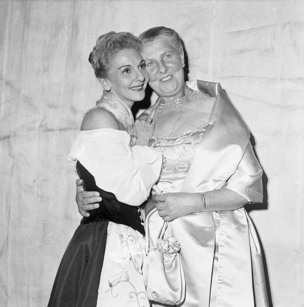 Maria Von Trapp and Mary Martin at Opening Night