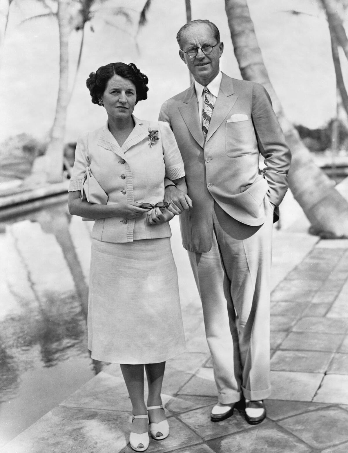Mrs And Mrs Joseph Kennedy; Full Length