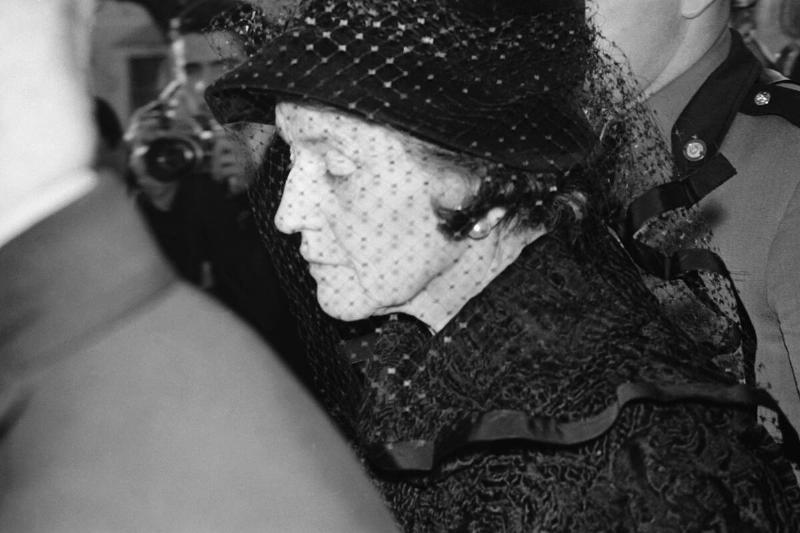 Profile of Rose Kennedy Wearing Veiled Hat