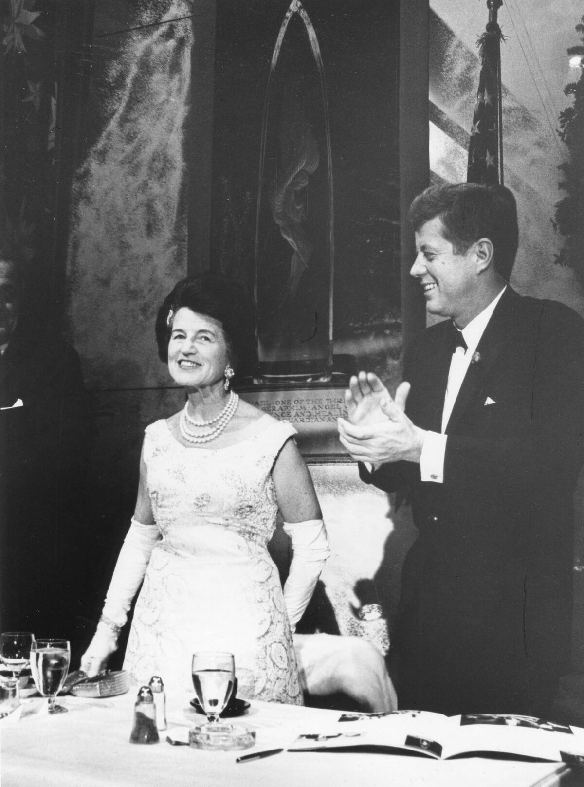 Rose Kennedy & Her Son At Awards