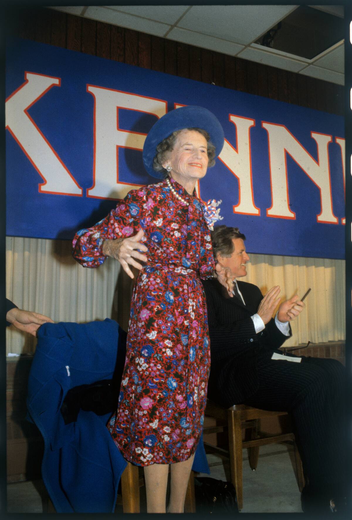 Rose Kennedy Supporting Her Son Edward
