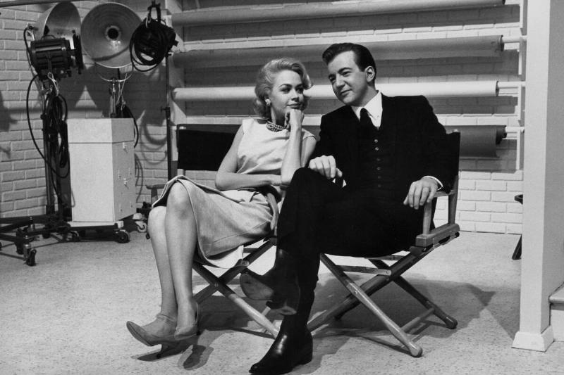 Sandra Dee And Bobby Darin At Set