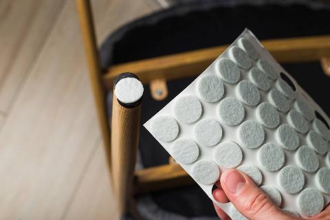 Furniture slider stickers.