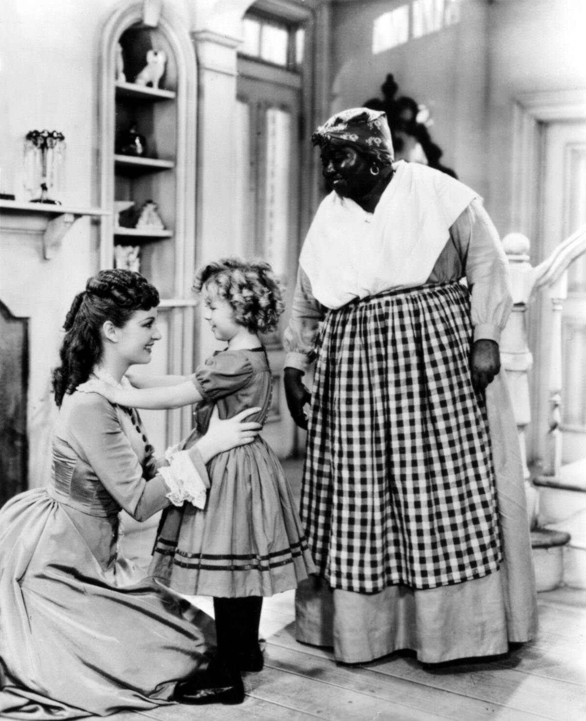 Evelyn Venable, Shirley Temple and Hattie McDaniel as Elizabeth Lloyd Sherman, Lloyd Sherman and Becky 