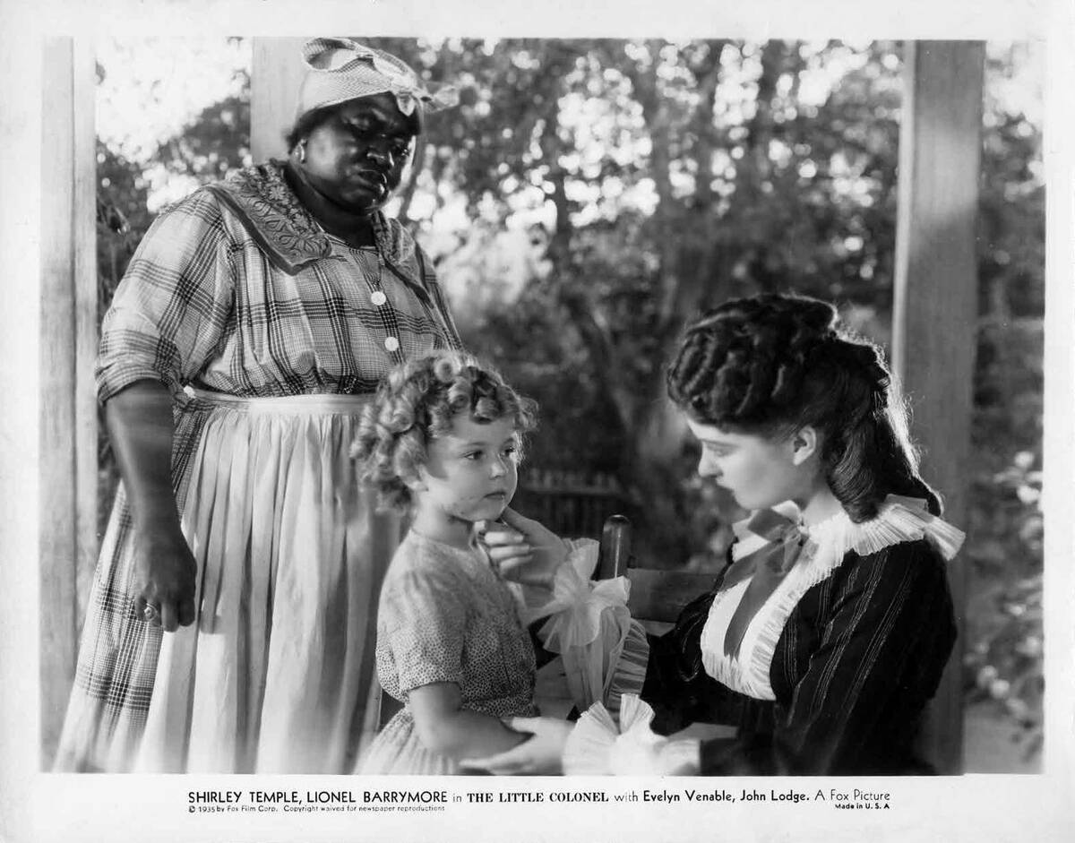 Evelyn Venable, Shirley Temple and Hattie McDaniel as Elizabeth Lloyd Sherman, Lloyd Sherman and Becky 