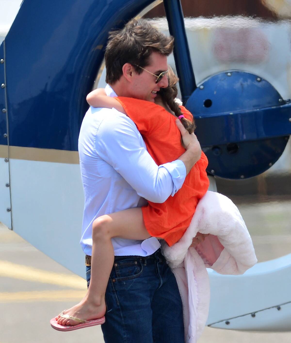 Tom Cruise, Katie Holmes & Suri Sightings In New York City - July 18, 2012