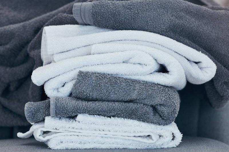 Old towels in a pile.